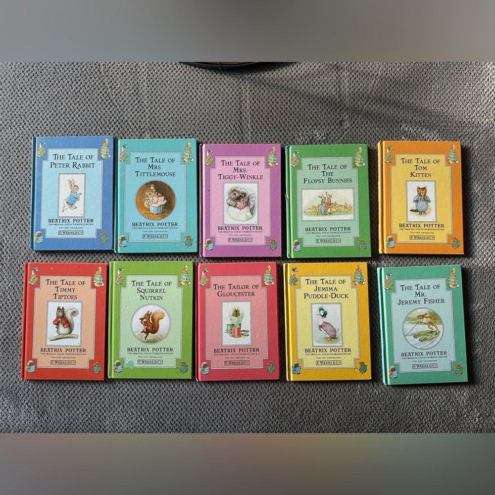 Beatrix Potter Hardcover Book Set- 10 books